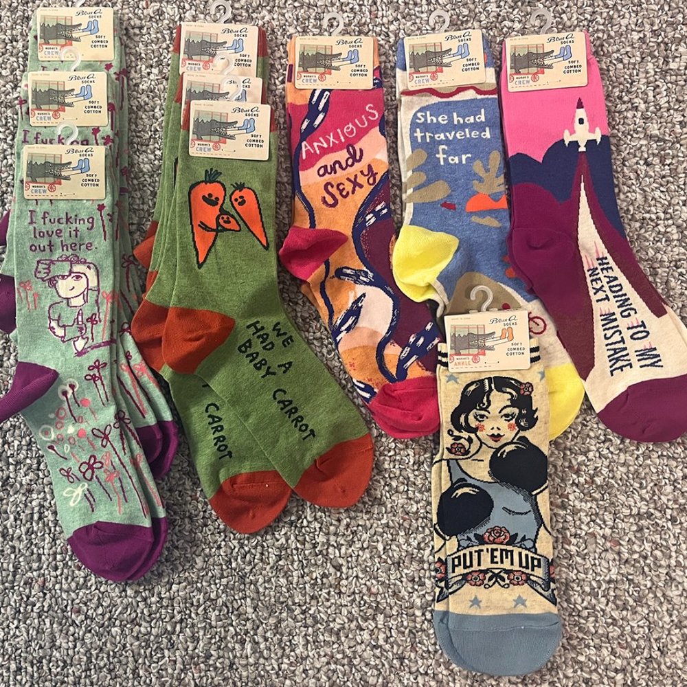 NWT -Blue Q Women's Graphic Socks